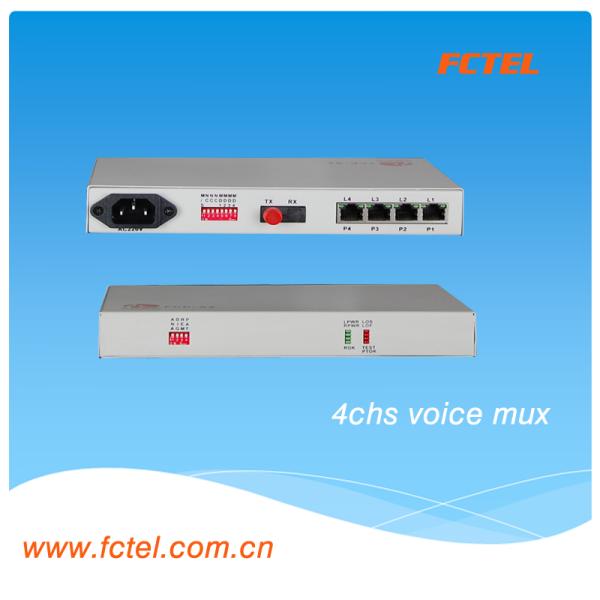 goods from china EM 2/4 Line 4Voice to FE over fiber  Multiplexer