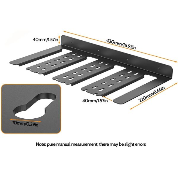 Ухоженная стойка для сверла и устройство для инструментов для сверла содержит 4 батареи для сверла 430 * 216 * 51 мм