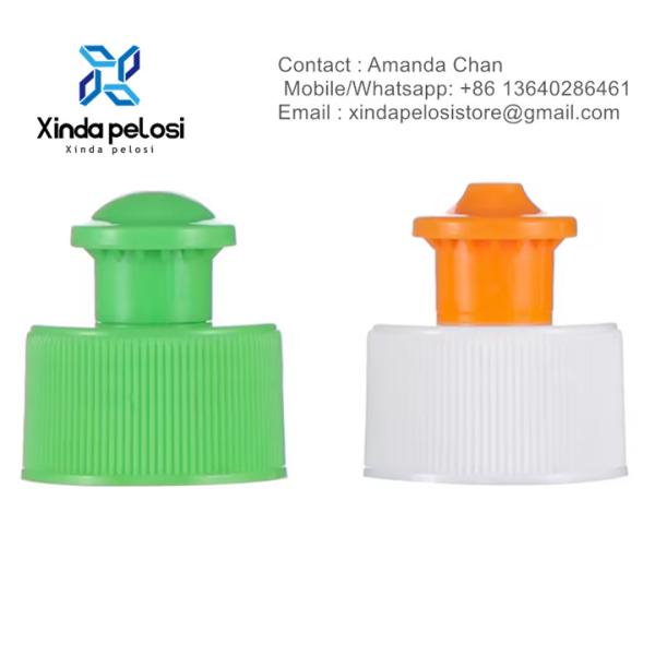 Detergente de alta qualidade Push-Pull Cap PP Cap parafuso com forro para venda