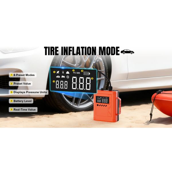 Paddle Board Electric Pump Portable Rechargeable SUP Air Pump, 16000mAh  capacity Inflation & Deflation, Auto-Off for Stand Up Paddle Boards, Boats, Kayaks and Tent