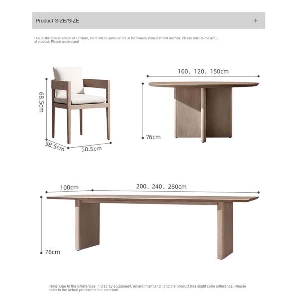 Outdoor Teak Dining Teakwood Patio Table And Chairs Anti Corrosion Anti Cracking