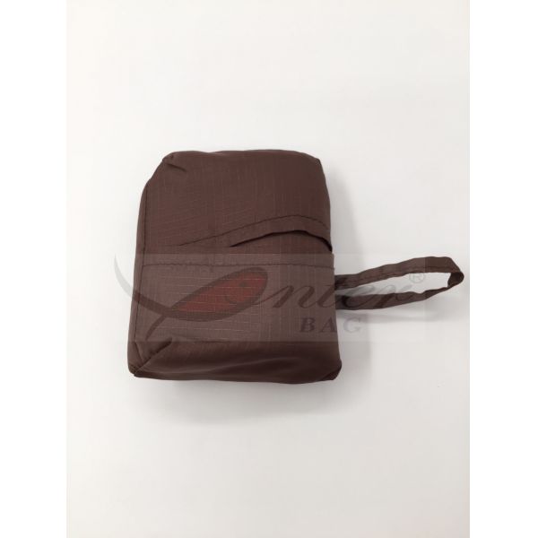 Brown Reusable Folding Shopping Bags / Expandable Shopping Bag Fashion Design