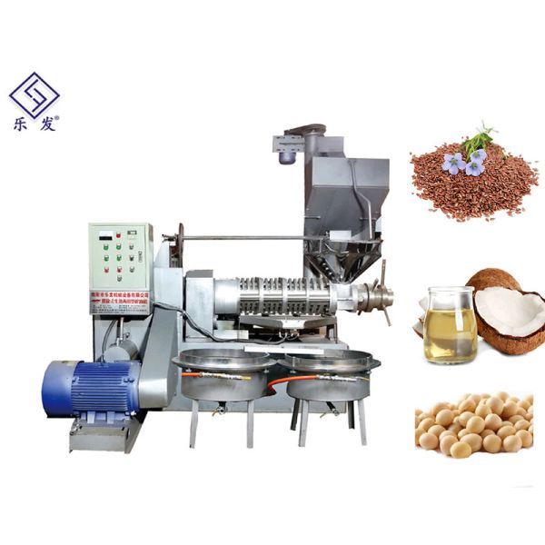 Cold / Hot Press Screw Oil Press Machine Automatic Control With Vacuum Filtration