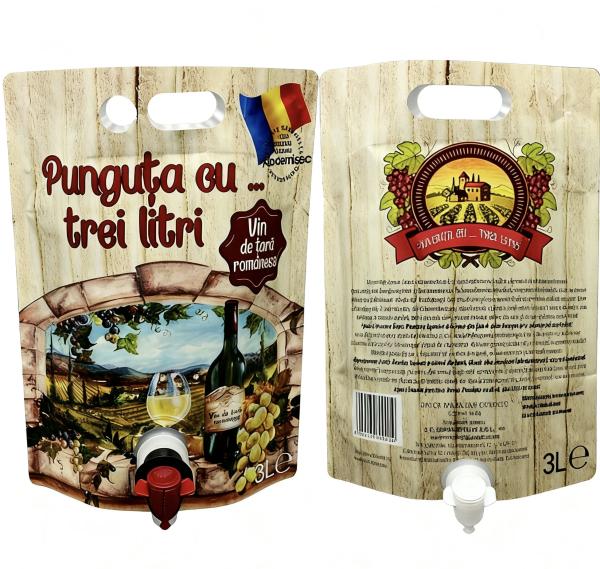 Custom Print Plastic Wine Pouch 3L 5L Portable Disposable Aluminum Foil Juice Packaging