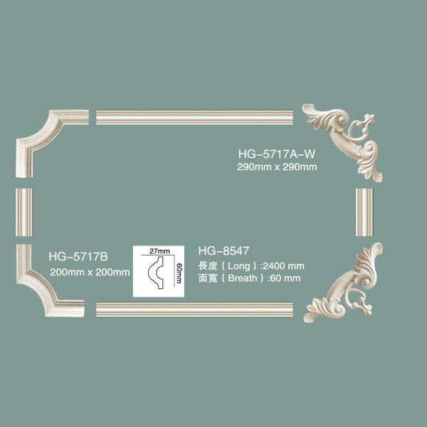 Decorative Corner Moulding Pu Elegant Corner And FramesHG-5717