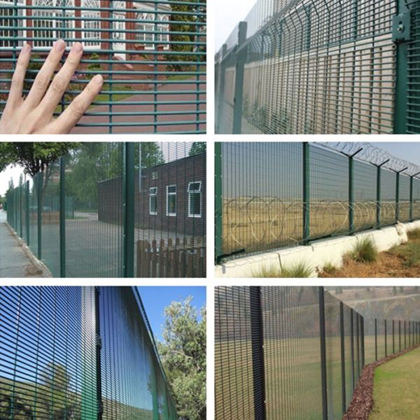 Galvanized South Africa 358 Anti Climb Clearvu Mesh Fence