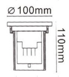IP 67 LED Underground Light, High Power LED Underground Light, 3W underground Light,Aluminum Steel
