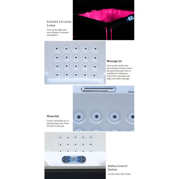 M-361D Акриловая гидромассажная ванна на открытом воздухе American Aristech Jacuzzi на 4 персоны