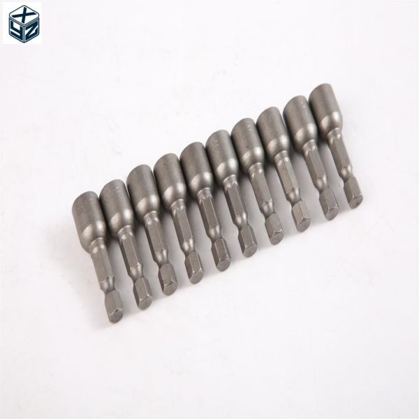 1/4in Drive Size CRV Material 6.35 Hexagon 9mm*42mm*10PC Strong Magnetic Nut Driver Set