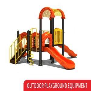 Équipement de loisirs Glissière en plastique aire de jeux personnalisée Swing Set enfants