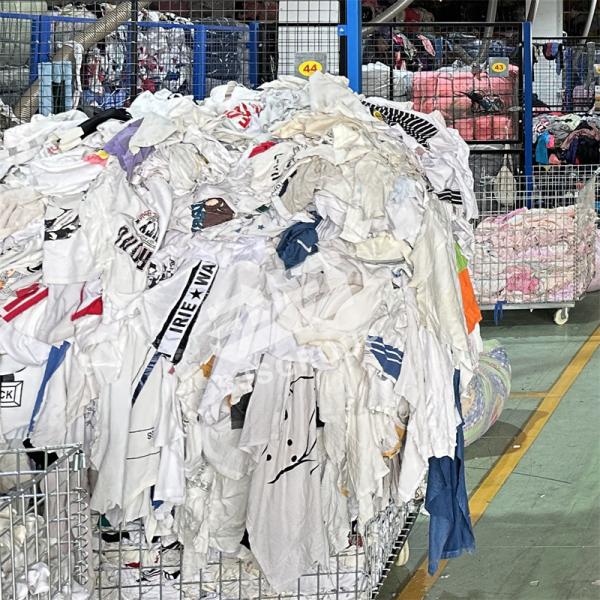 IMPA 232906 White T Shirt Rags Textile Waste Bales Cotton Cleaning Wiping Mechanic Industrial Wiping Cotton Rags