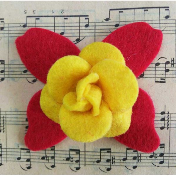 Hat Decoration Folded Fabric Flowers Fabric Flowers Fancy For Headbands