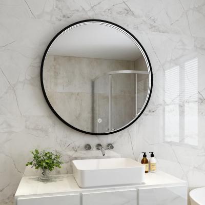Smart Touch Screen Bluetooth Retangular Ouro LED Espelho de Banho 27cm Largura 45° Ângulo de brilho