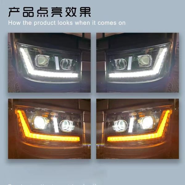 24 Wattage LED Headlight Light Perfect Upgrade for Heavy-Duty Truck Shandeka G7C7HC5H