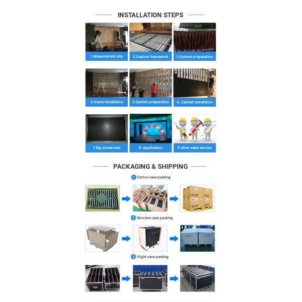 Rental Led Display Indoor Outdoor Full Color Ledwall P3.9 P3.91 Led Video Wall 500x500mm Die Cast Aluminum Display Screens