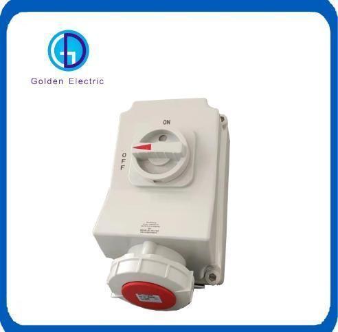 Soquete e interruptor de bloqueio mecânico industrial de 110-240V com opção de personalização