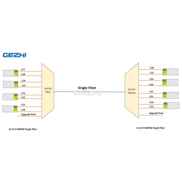 1x8 Passive DWDM Multiplexer