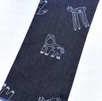 Animal Printed Light Weight Denim Fabric For Kids Jeans Jacket Or Shirt