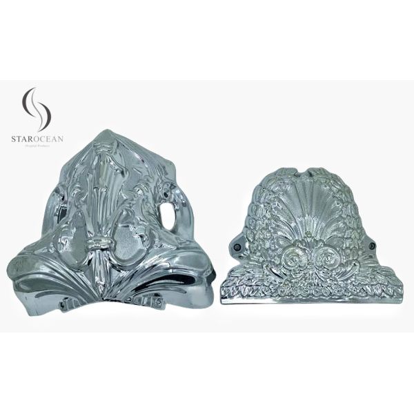 Silver Plating High-Strength Metal Coffin Accessories For Funeral Ornamentation18#