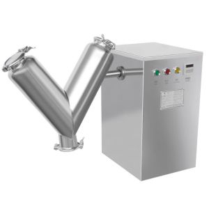 Stainless Steel Cylinder V Type Granule Mixer Chemical Powder Mixing Equipment