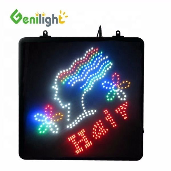 Genilight 56*33 cm panneau néon LED pour salon de coiffure