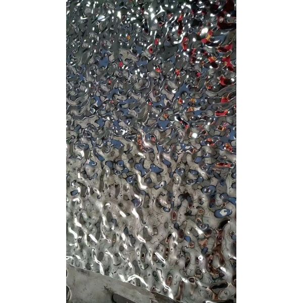 Water Ripple Corrugated Stainless Steel Sheet for Customized Architectural Decoration