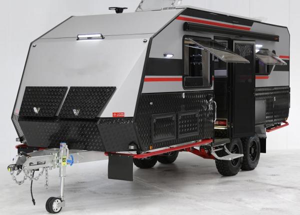 Small Off Road Hard Top Camper Trailer Spacious Bathroom Interior Space