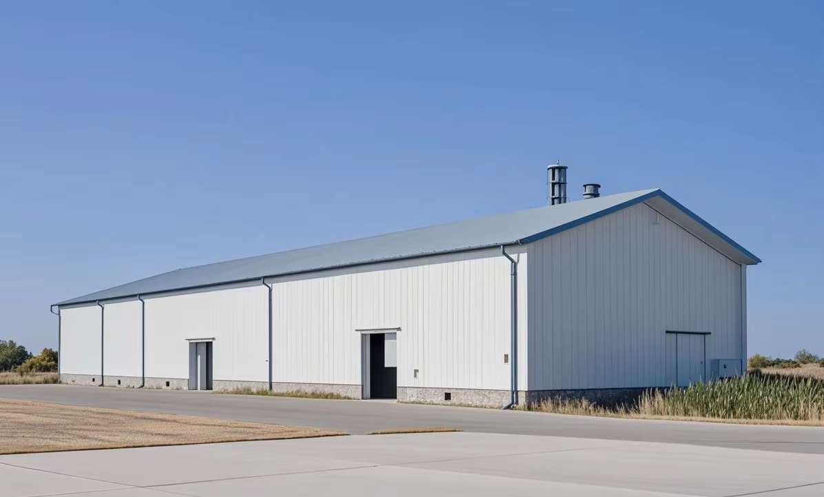 High Rise Modular Steel Frame Construction Factory , Modern Steel Structure Plant