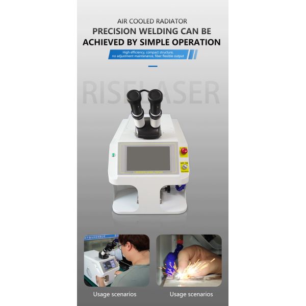 Machine de soudure laser de tache de QCW avec le laser de fibre pour la soudure de bijoux