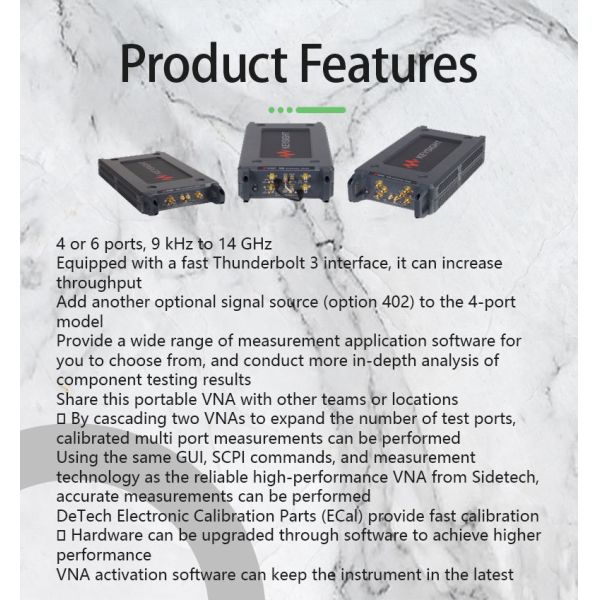 Keysight P5023B Compact Vector Network Analyzer with 9 kHz to 14 GHz Frequency Range and 4 or 6 Ports