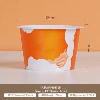 6 oz personalizar logotipo tazas de yogur griego de pared única plástico de tamaño pequeño tazas de helado de frutas tapas material de PP para bocadillos chocolate