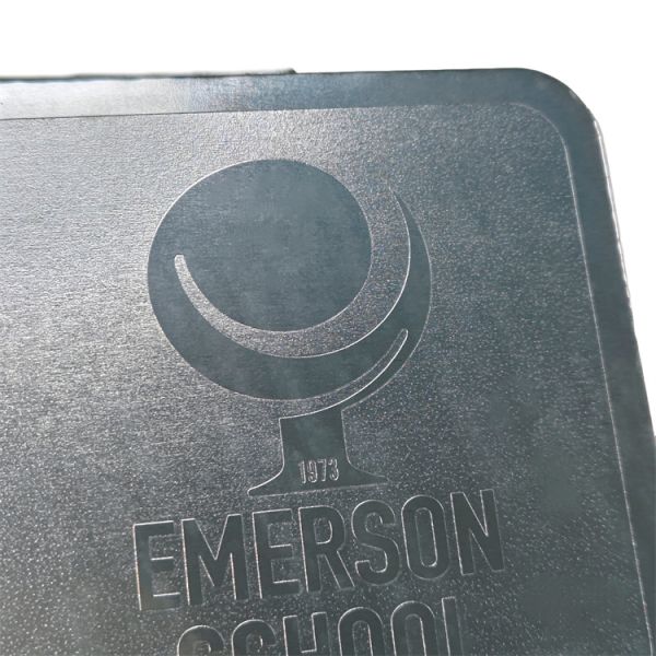Square Custom Metal Coasters Embossed Aluminum Coasters Corrosion Resistant