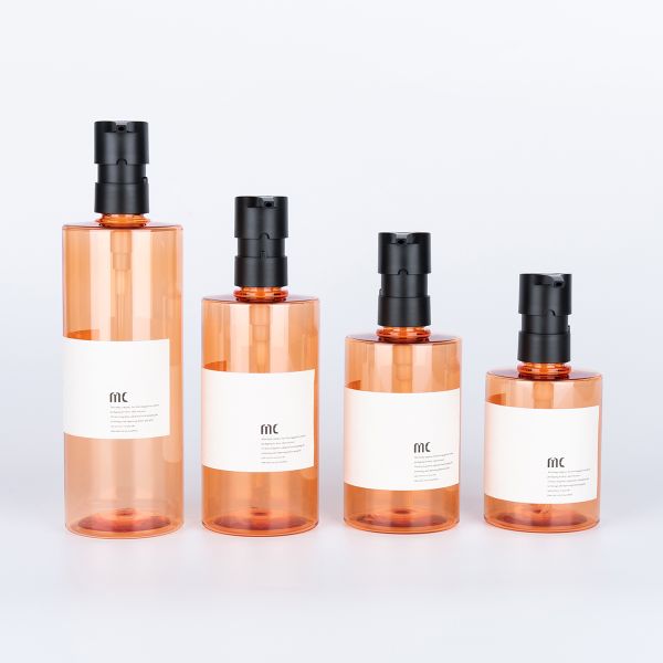 200ml 250ml 300ml 400ml Shampoo Bottles in PCR/PET Material with Customized Printing
