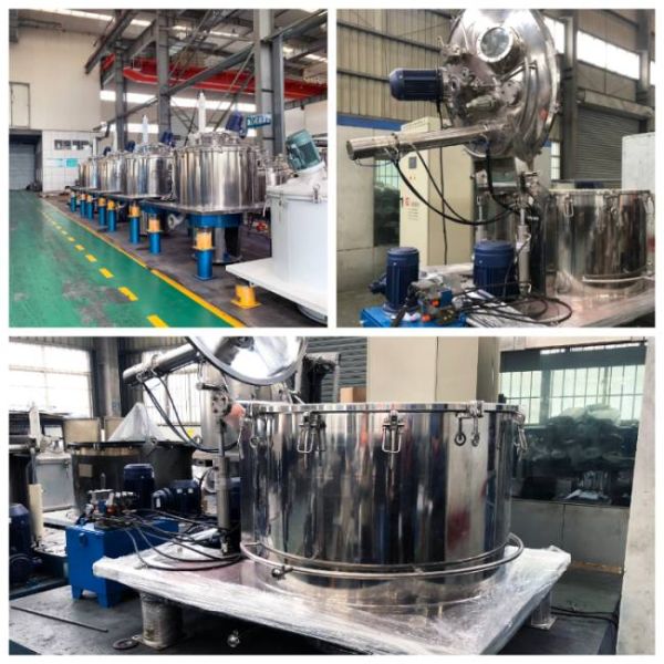 Rotary Scraper Discharge Dewatering Industrial Vertical Basket Centrifuge