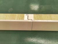 El panel de bocadillo de aluminio de Rockwool Puf para el sistema del revestimiento de la pared del metal