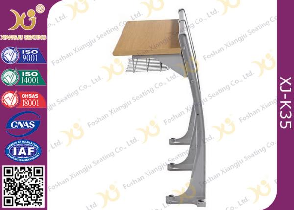 University Steel Book Holder Lecture Room Seating With Writing Desk