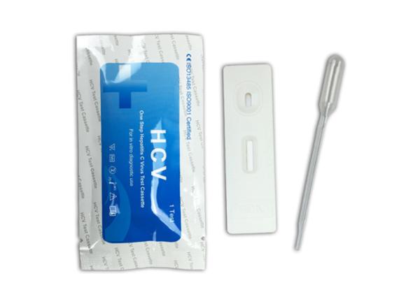 Quick Operation HCV Rapid Test Kit 4mm Cassette 24 Months Shelf Life FDA Approved