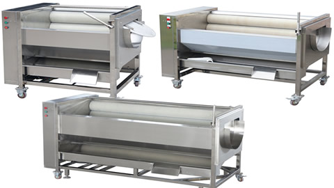 1.5T hour brush roller Washing And Peeling Machine Equipment 1.5 KW