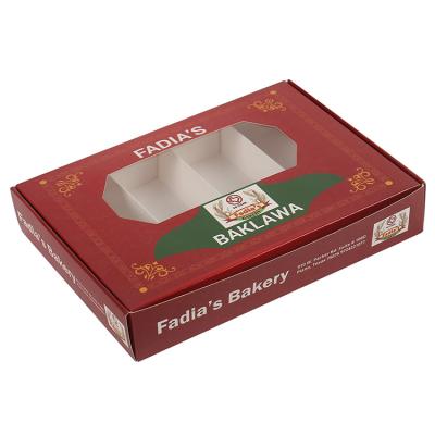 Boîte à biscuits en carton imprimé personnalisé avec diviseurs Commande personnalisée
