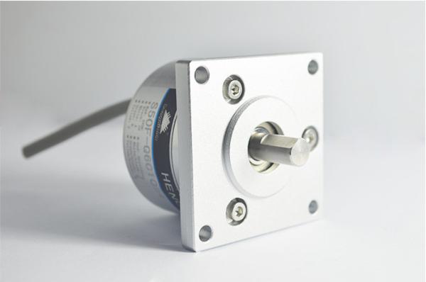 Square Flange Solid Shaft Rotary Encoder S52F ABZ Phase Socket 1024ppr Servo Motor