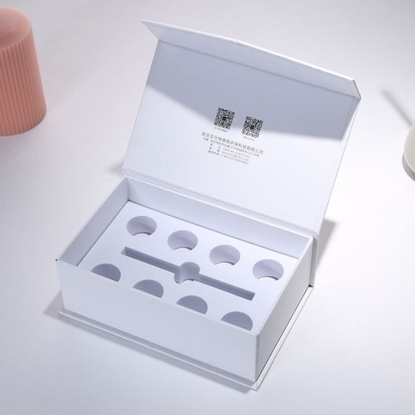 Rigid Gift Box High End Flip Top Packaging Box Ideal For Perfume Car Fragrance & Essential Oil Gifts