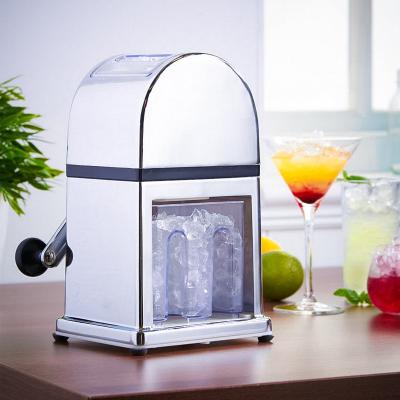 Máquina de barbear gelo para uso doméstico e comercial de engrenagem manual de aço inoxidável