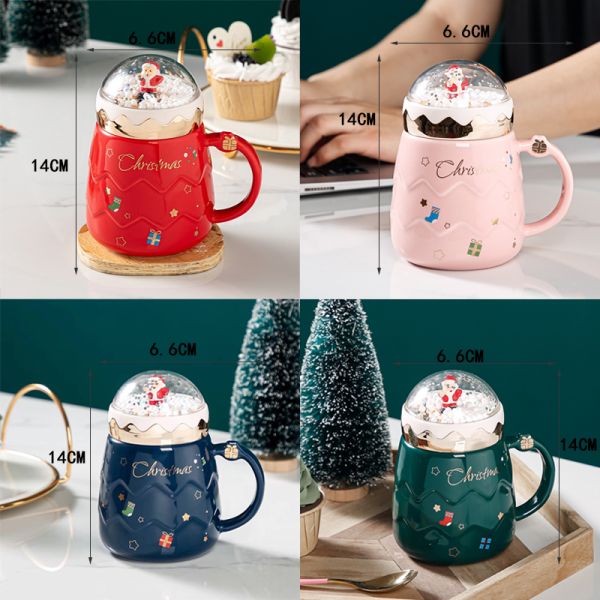 Top Sale Ceramic Christmas Mug Gift Box Set for Customized Logo Christmas Gift Set