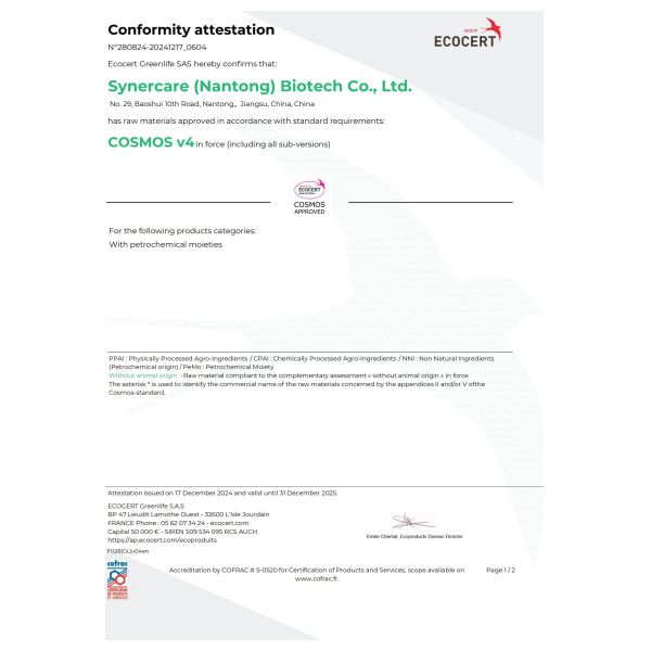 Synercare (Nantong) Biotech Co. Ltd