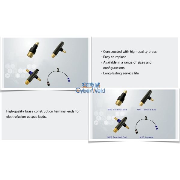 Eletrofusion Welding Butt Fusion Accessories Plastic Pipe Terminal Ends 4.0mm 4.7mm