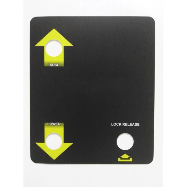 Thin Film Graphic Overlay Touch Screen Panel With 3M Adhesive , graphic panel overlay