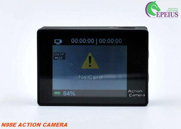Adventure Hd Action Camera , N9 4K Screen Motorcycle Helmet Camera 155° 6G Fish Lens
