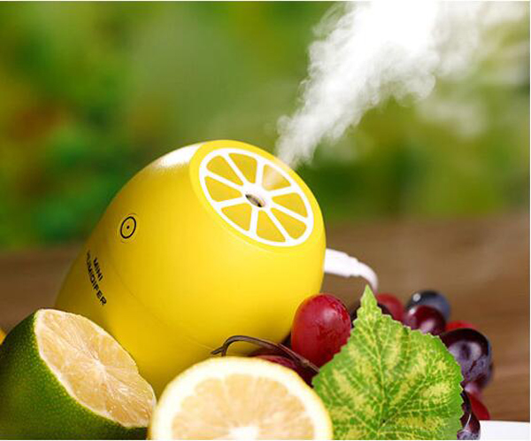 180ml USB Charge 4 Hours Auto Shut-off Car Lemon Mini Air Cool Mist Humidifier