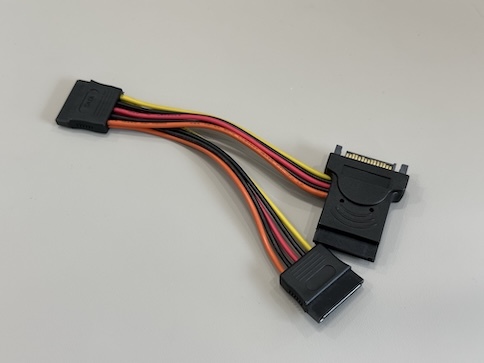 SATA 15Pin Power Connector Y Splitter Cable – 1 to 2 Female Electrical Wire Harness for HDD / SSD / Server Power Distribution