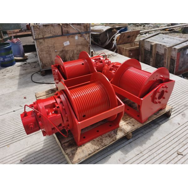 Steel 3 Ton Marine Single Drum Hydraulic Winch with Hydraulic Power Source